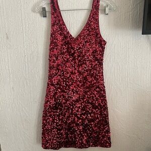 Red Sequin Dress